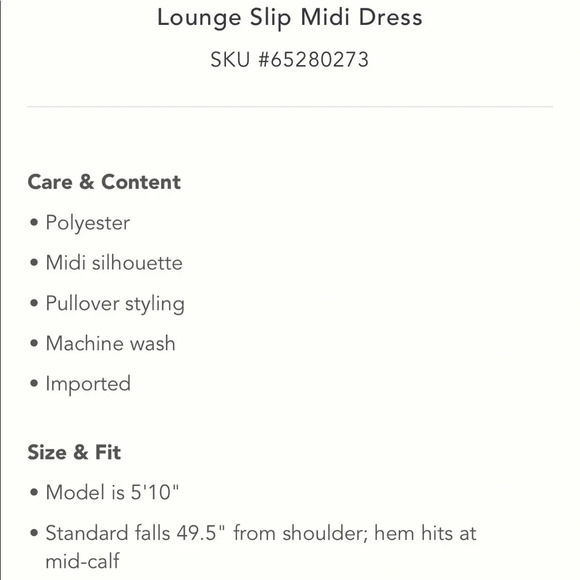 Anthropologie Lounge Slip Midi Dress - Picture 8 of 8